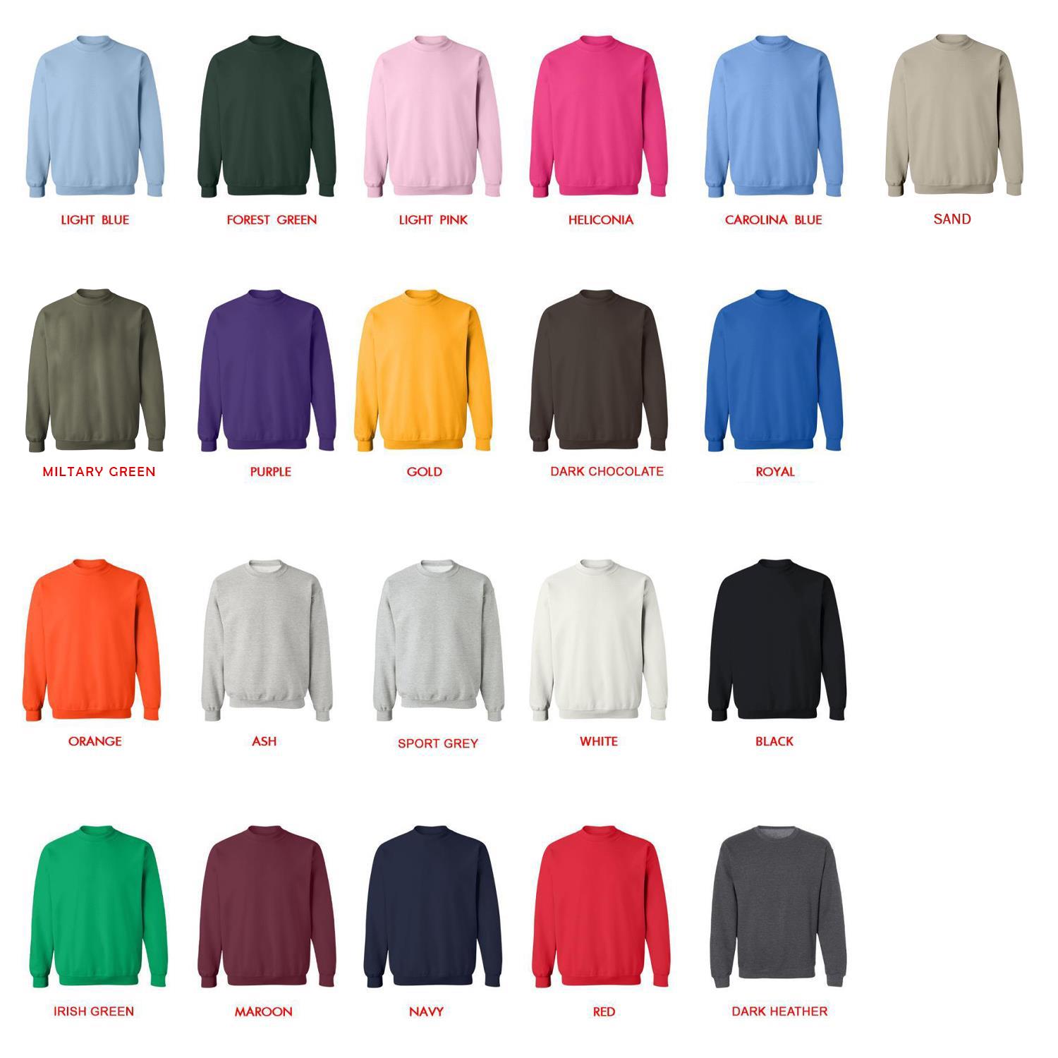 sweatshirt color chart - Don Toliver UK Shop