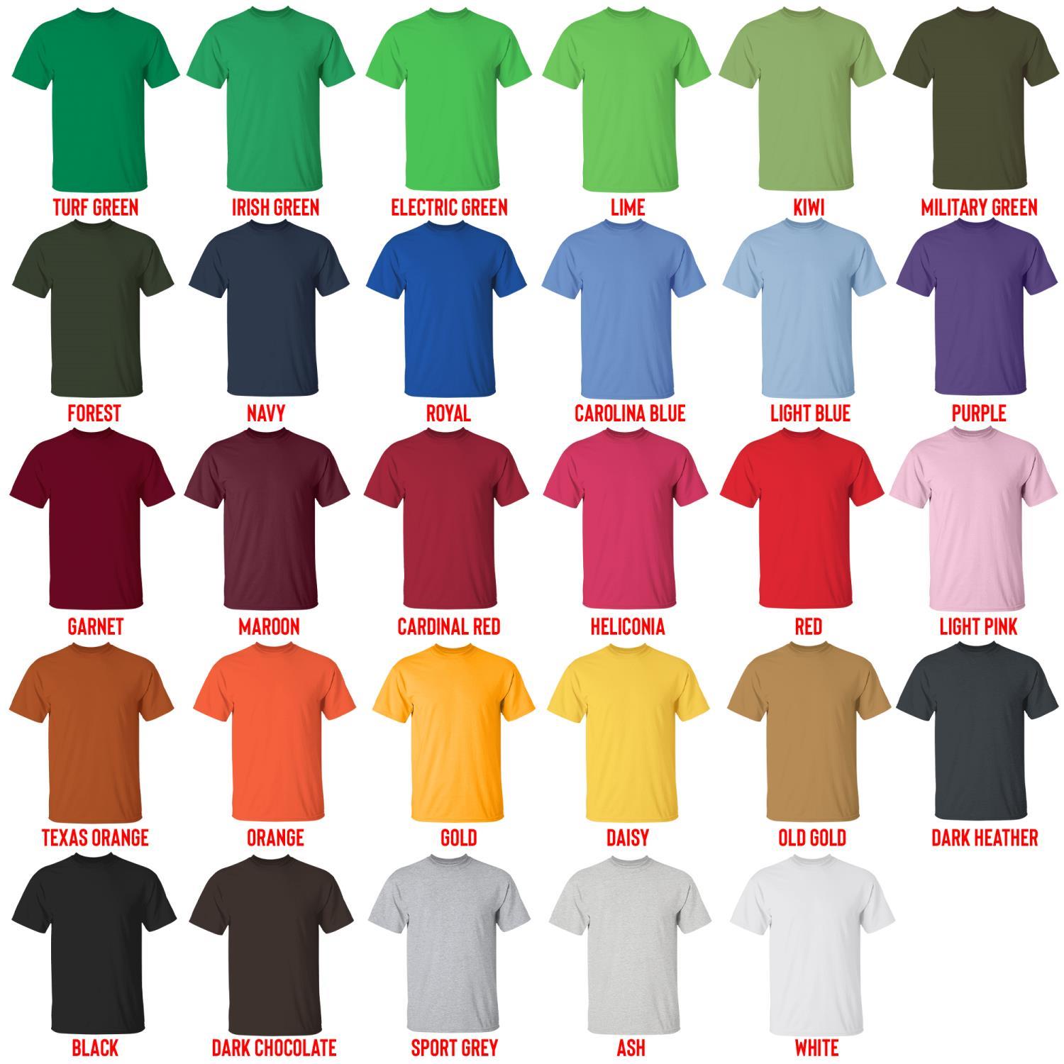 t shirt color chart - Don Toliver UK Shop