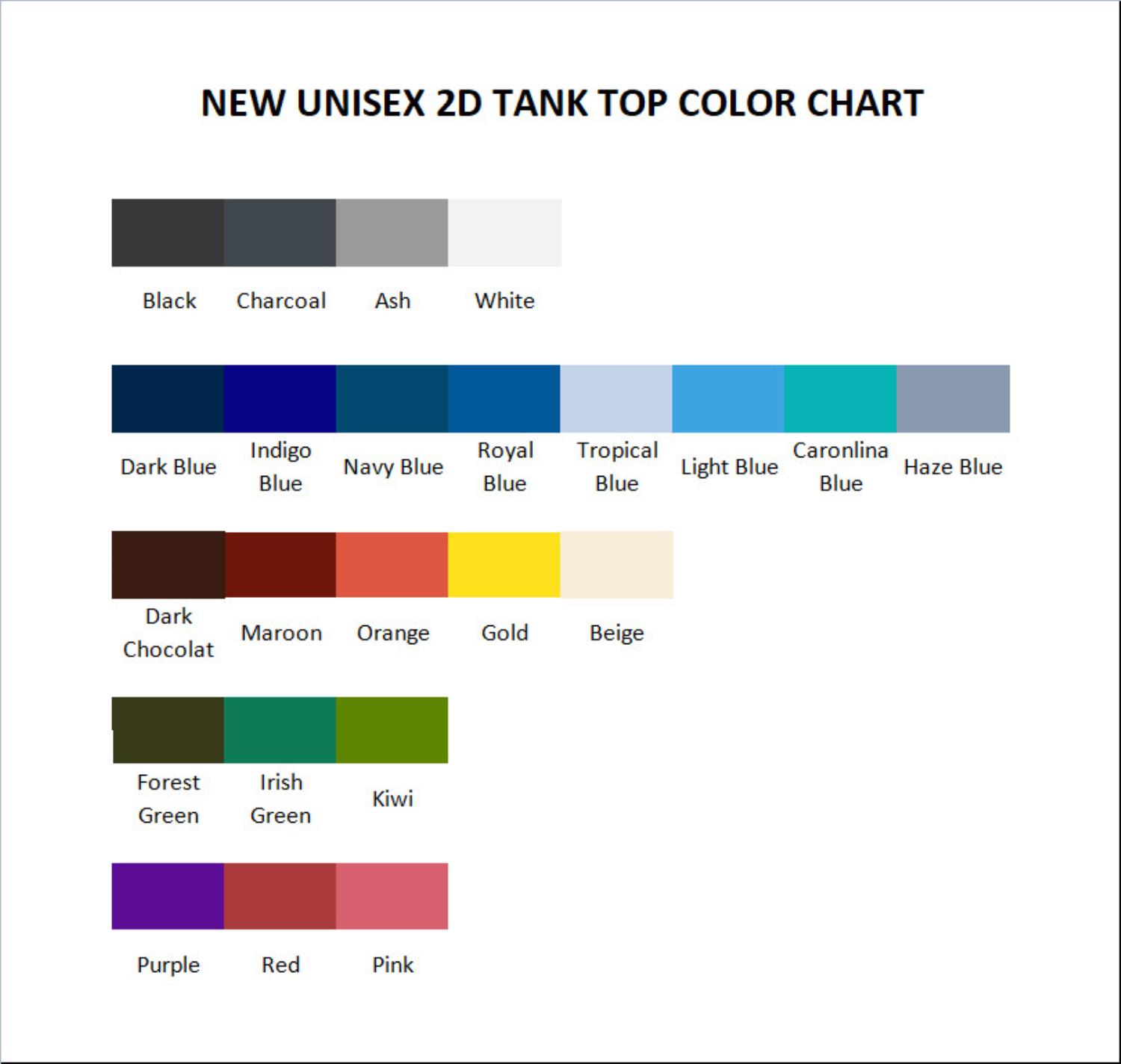 tank top color chart - Don Toliver UK Shop
