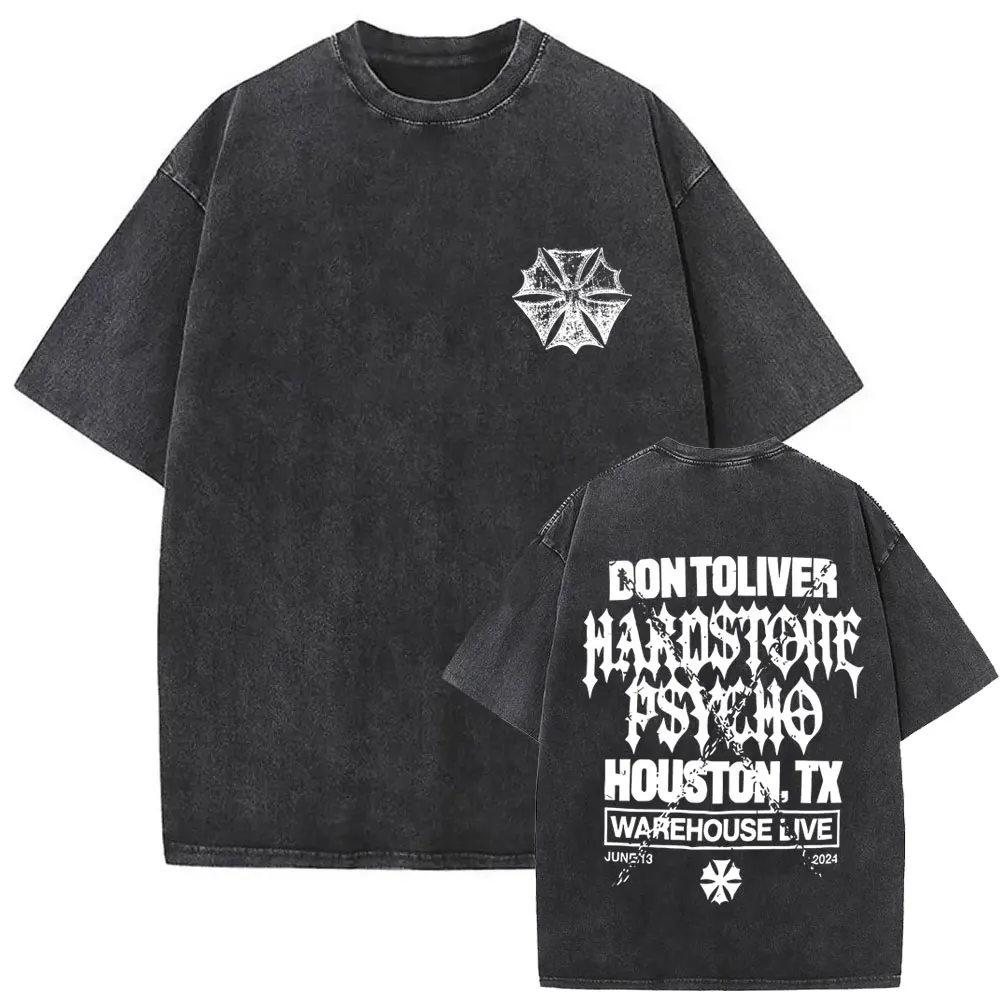 Psycho Tour Warehouse Live Rapper Don Toliver Mineral Wash T-shirt