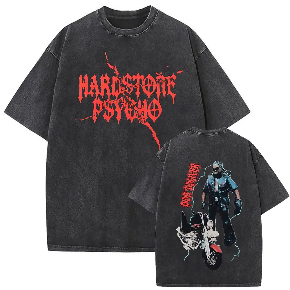 Red Design Rapper Don Toliver Mineral Wash T-shirt