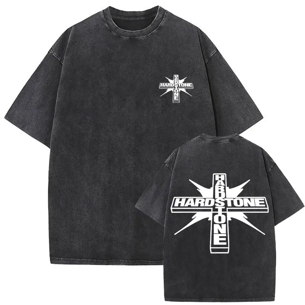 Hardstone Psycho Little Icon Font Rapper Don Toliver Mineral Wash T-shirt