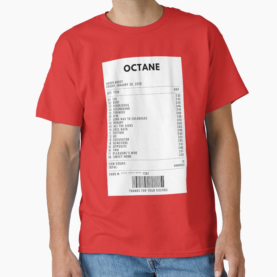 Octane Receipt T-shirt - Image 5