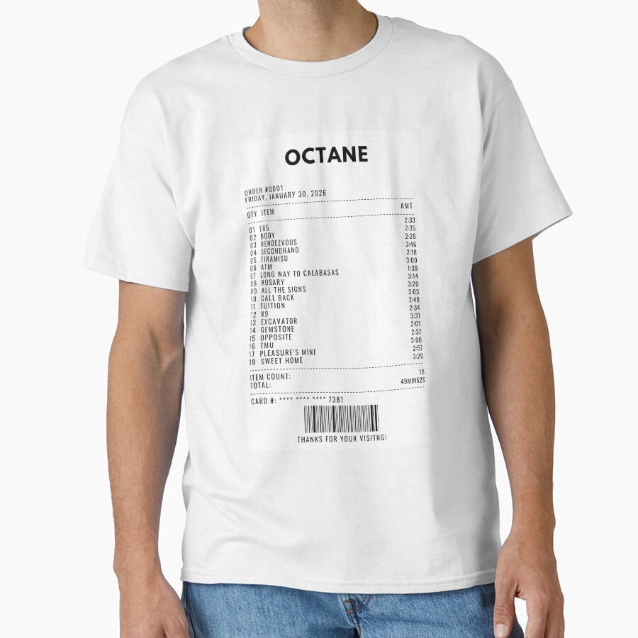 Octane Receipt T-shirt - Image 2