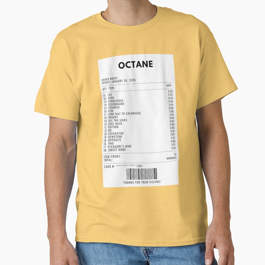 Octane Receipt T-shirt - Image 6