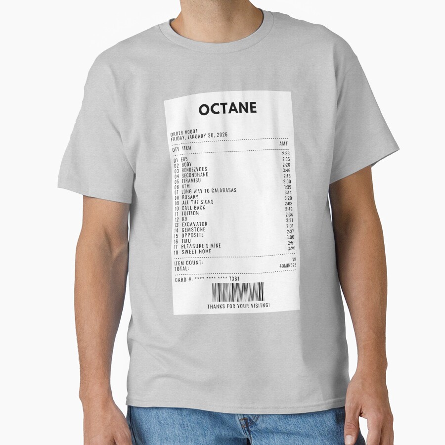 Octane Receipt T-shirt - Image 3