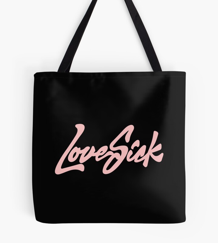 Don Toliver Lovesick Pink Text Tote Bag