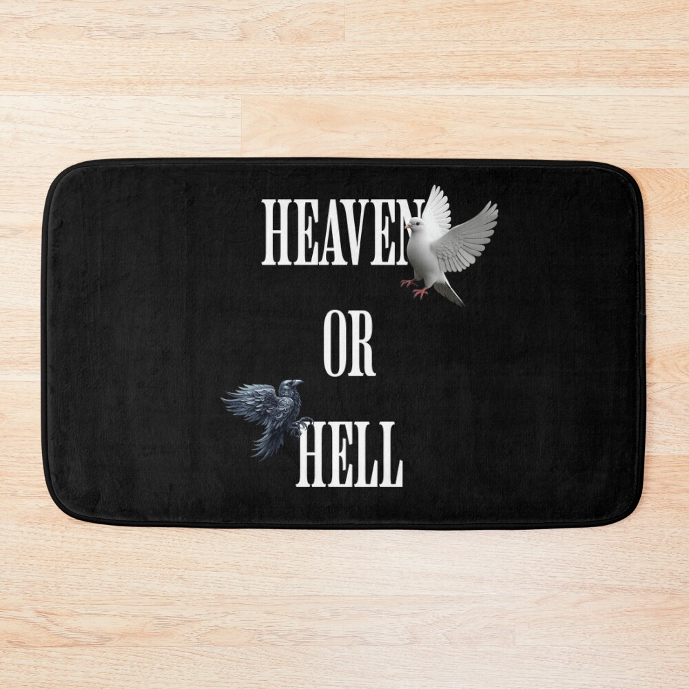 Heaven Or Hell Bath Mat