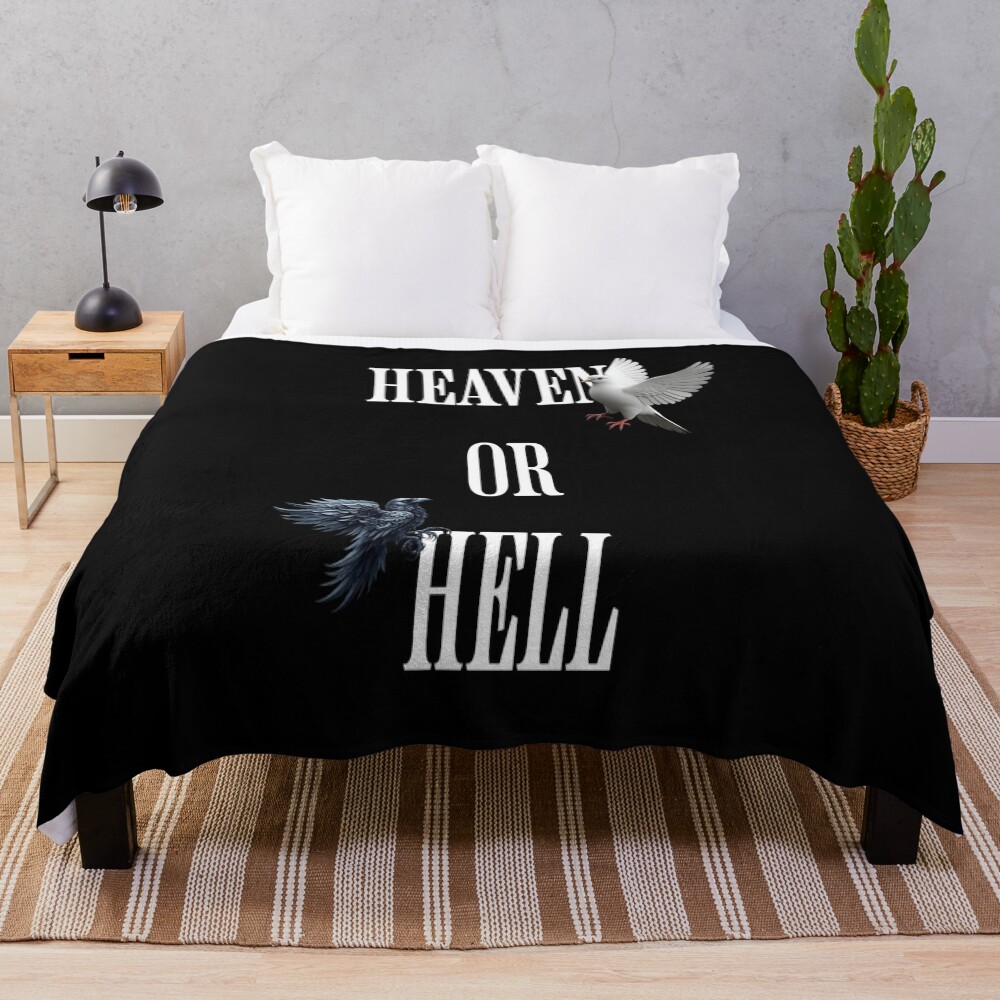 Heaven Or Hell Throw Blanket