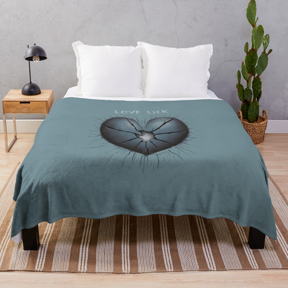 Love Sick Album Throw Blanket