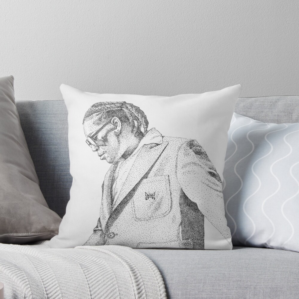 Don Toliver Draw Throw Pillow